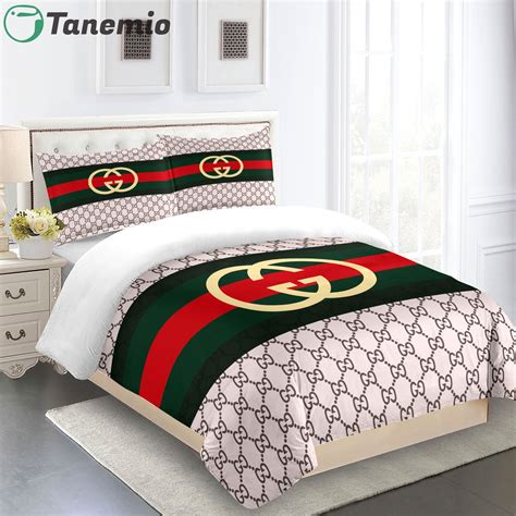 red gucci blanket|Gucci comforters and sheet sets.